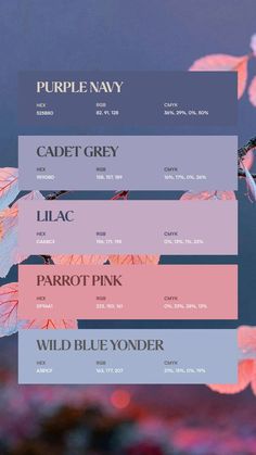 Colors:
525B80
9E9DBD
C4ABC3
DF96A1
A3B1CF Font Canva Lettering, Color Palette From Image, Hex Color Palette, Color Palette Challenge, Color Schemes Colour Palettes, Palette Art, Best Of Luck, Color Vibe, Brand Color Palette