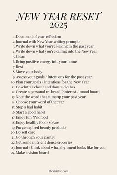 New Year Ins And Outs, 5 Year Plan Quotes, 2025 Reset List, New Year Essentials, Things To Do Before New Years Eve, Goals 2025 Ideas, How To Plan For The New Year, How To Set Goals For The Year, Goals For A New Year