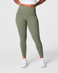 Active leggings with a built-in butt lift! Designed with our signature performance fabric with targeted shaping and a contoured waistband, this flattering style is engineered to give you the best rear view. | Spanx Women's SPANXshape Booty Boost 7/8 Leggings Functional Compression Leggings With Wide Waistband, Compressive Functional Tights With Wide Waistband, Functional Yoga Pants With Wide Waistband, Functional Activewear For Running With Wide Waistband, Functional Activewear With Wide Waistband For Running, Functional Tights With Wide Waistband For Pilates, Functional Compressive Yoga Pants With Wide Waistband, Functional Activewear With Wide Waistband, Compressive Functional Yoga Pants With Wide Waistband