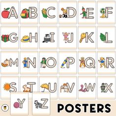 a poster with the letters and numbers for children to use in their handwriting workbooks