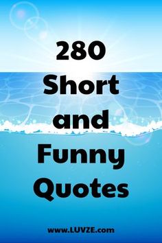 the words'80s short and funny quotes are shown in front of an ocean background