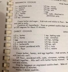 an open recipe book with instructions on how to make cookies