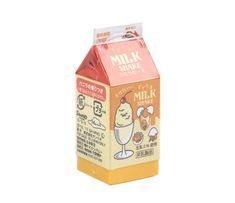 a carton of milk on a white background