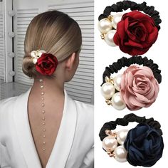 PRICES MAY VARY. 🎀【What You Get】: You will get 3 pieces of rose flower pearl hair ties including 3 different colors, which are colorful enough to meet your various matching styles. You can share the girls rose flower hair ropes as a gift to your friends or family on birthday, women's day, Valentine's day, or any special gifting occasion. 🎀【Chic and Elegant 】: The elegant rose flower rhinestone hair scrunchies adopt the rose and pearl style, which are very chic hair accessories for young girls, Banana Clip, Hair Accessories Boho, Boho Hair, Shopping Party, Hair Accessories Clips, Rose Hair, Hair Scrunchies, Styling Accessories, Boho Hairstyles