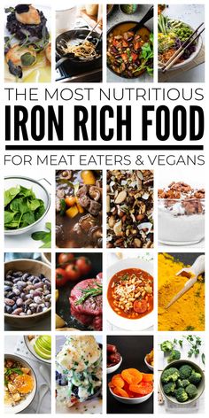 the most nutritious iron rich food for meat eaters and vegans