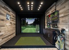 Trusted by the best in golf- Tiger Woods, Jon Rahm, Jordan Spieth and many more major champions have chosen to install our simulators in their home for a reason, it's your turn. Basement With Golf Simulator, Home Golf Simulator Room Design, Home Golf Simulator Room, Simulator Room, Home Golf Simulator, Jon Rahm, Golf Tiger Woods