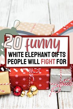 Funny White Elephant Gift Ideas, White Elephant Ideas, Funny White Elephant Gifts, Elephant Gifts Christmas, Yankee Swap Gift, White Elephant Gift Ideas, Elephant Gift Ideas, Elephant Game, White Elephant Game