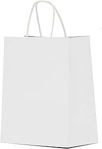 a white shopping bag on a white background