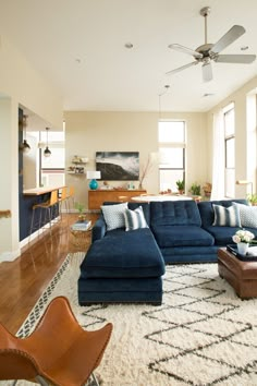 the living room is clean and ready for us to use in its new owner's home