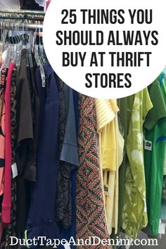 the top 25 things you should buy at thrift stores