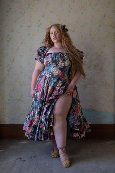 The Puck Foxglove Dress Fat Models, Curvy Boho, Corset Lacing, Orange Blossom Honey, Silk Dressing Gown, Corset Skirt, Dress With Puff Sleeves, Puff Dress, Cruise Outfits