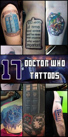 the doctor who tattoos are all different colors