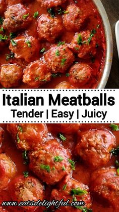 italian meatballs tender and easy to make