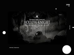 an image of the title screen for hollow knight