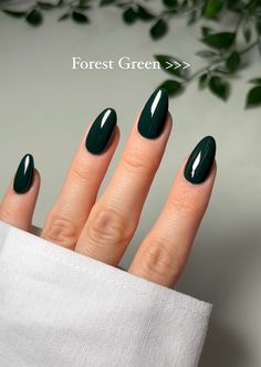 30 Simple Gel Nail Art to Inspire You Hunter Green Nail Ideas, Dark Green Cat Eye Nails, Grey French Manicure, Pine Green Nails, Simple Gel Nail Art, Light Green Gel Nails, Green Nails Dark, French Manicure Almond, Green Cat Eye Nails