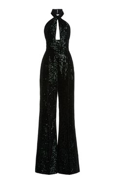 Black Sequin Outfit, Prom Pantsuit, Sequins Outfit, Black Halter Jumpsuit, Glitter Jumpsuit, Outfits 70s, Sequin Jumpsuit, Sequin Outfit