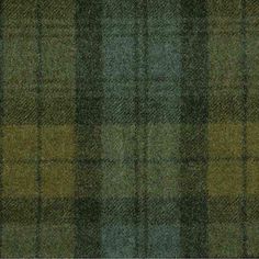 a green and black plaid fabric