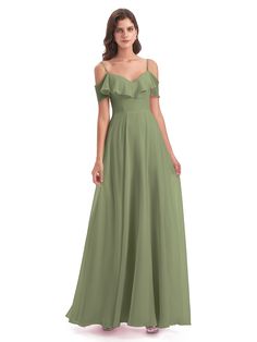 Olive_Green Bridesmaid Dresses For Teens, Olive Green Bridesmaid, Olive Green Bridesmaid Dresses, Bridesmaid Dresses Chiffon, Bridesmaid Dresses Long, Simple Bridesmaid Dresses, Bridesmaid Dress Colors, Green Bridesmaid Dresses, Long Bridesmaid Dress