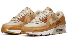 Nike Womens WMNS Air Max 90 Caramel CZ3950-101 Womens Air Max 90, Air Max 90 Women, Air Max 98, Air Max Women, Nike Womens, Air Max 1, Nike Air Max 90, Training Shoes, Nike Air Force 1