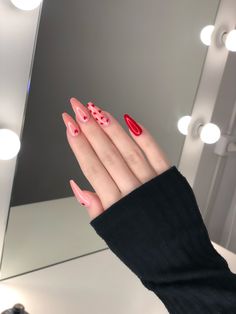 February Nails, Soft Nails, Acrylic Nails Coffin Short, Heart Nails, Fire Nails, Dream Nails, Pretty Acrylic Nails, Fancy Nails, Valentine's Day Nails