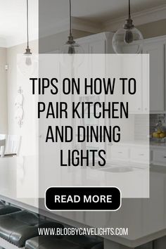 Pairing Kitchen Lighting Fixtures | Tips for Pairing Dining & Kitchen Lighting Kitchen Table Hanging Lights, Above Table Lighting, Peninsula Lighting Ideas, Matching Kitchen And Dining Room Lights, Dining Lights Ideas, Kitchen Light Over Table, Eat In Kitchen Light Fixture, Dinette Lighting Fixtures, Kitchen And Dining Lighting Combinations