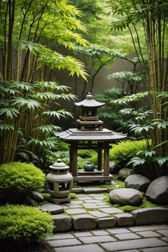 Zen Garden Front Yard, Winter Planter Ideas, Scandi Garden, Japanese Garden Plants, Japanese Gardens Design Ideas