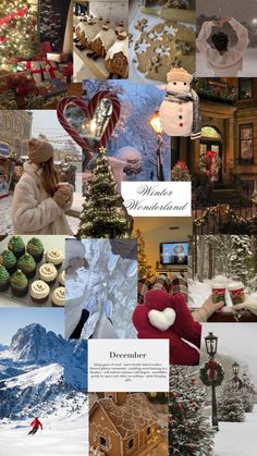 the collage shows many different types of christmas decorations