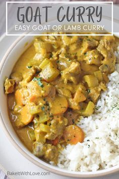 a white plate topped with rice and curry