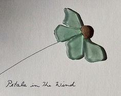 a drawing of a green flower with the words polka in it's mind written below