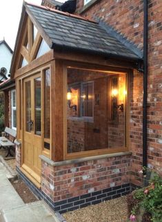 Winter Front Porch, Cottage Porch