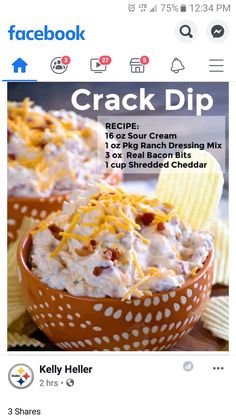 Bowl Party Food, Sides Recipes, Holiday Sides, Appetizers For A Crowd, Crowd Pleasing Appetizers, Tailgating Recipes, Dip Recipes Easy, Party Appetizers Easy, Superbowl Party Food