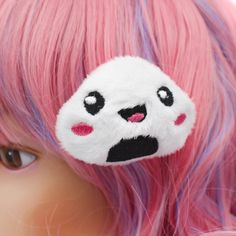 "Now you can have your very wear my super cute kawaii plushes and take with you on all of your adventures! My kawaii onigiri hair clip has been embroidered on the softest minky fabric and are filled with polyester filling. Perfect for all styles! :) Use these accessories for an instant update on just about any hair style! ♥ Measures approx. 2\" across x 1.5\" high ♥ Designed by & exclusive to Kawaii Hair Candy ♥ Made in the USA ♥ Intended for use by adults only We hope you wear these with every piece of clothing you own!" Kawaii Onigiri, Pastel Goth Aesthetic, Kawaii Hair, Kids Hair Bows, Pastel Goth Fashion, Kawaii Hairstyles, Japanese Hairstyle, Kawaii Plush, Kawaii Aesthetic