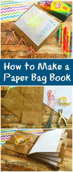 how to make a paper bag book