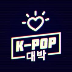 the k - pop ch4 logo is shown in neon colors on a dark background