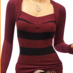 Bolero Style, Top Sweater, Burgundy Sweater, Birthday Wishlist, Outfits Casuales