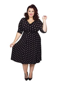 Plus Size Vintage Dresses 50 Style, Anniversary Outfits, Vintage Prom Dresses 1950s, 1940s Costume, 1940 Style, Dresses 50s, Dancing Clothes, Vintage Polka Dot Dress, Plus Size Vintage Dresses