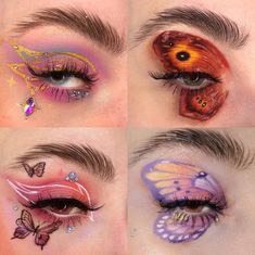 Butterfly Eye Makeup, Swag Makeup, Unique Makeup