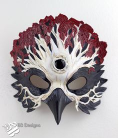 Three Eyed Raven, Gra O Tron, Leather Mask, Halloween Mask, Masks Masquerade, Masquerade Mask, The Mask