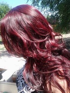 Loved this color! Hire Color, Purple And Red Hair, Cute Hair Colors, Hot Hair Colors