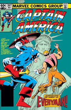 the captain america comics cover is shown