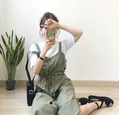 Plant Mom Aesthetic Outfit, Plant Mom Aesthetic, Minako Aino, Baby Green, Soft Aesthetic, Korean Aesthetic, Beautiful Colours, Green Outfit