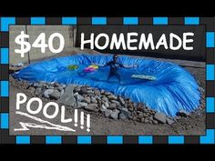 an image of a pool that has been made with a tarp and some rocks