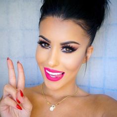 “✌️ Oh so PRETTY @amrezy wearing ~PinkyPromise~ liquid matte lipstick. #doseofcolors” Tinted Lip Balm, Flawless Makeup, Red Lipstick, Makati, Gorgeous Makeup, Love Makeup