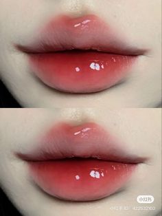 Lip Claim, Round Lips, Asian Makeup Style, Aesthetic Lips, Makeup For Downturned Eyes, Korean Lipstick, Lip Tints, Makeup Drawing, Rosy Lips