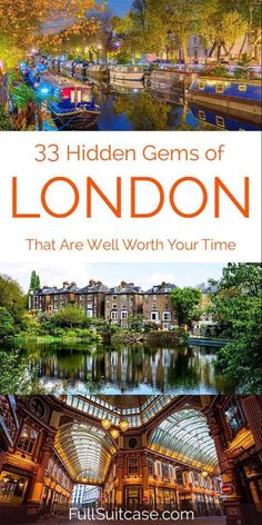 the cover of 25 hidden gems of london that are well worth your time