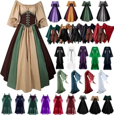 PRICES MAY VARY. ✦New Renaissance Dresses for Women 2023 Made in USA and Imported. 7-12 Days Delivery. Dear Queen please check our size chart, we suggest buy one size larger. ✦✦【Flash Deal】Lightning Deals♥Today's Deals ♥Medieval Dresses For Women♥ Limited Deals ♥ When you buy one or more pieces, you can enjoy two promotions in our store,buy!Summer Clearance&Prime Day Deals! Buy it!! 【Summer Fashion 2023】✈✈ Don't miss it！！✈✈Standard Delivery: 7-14days ✈✈ Expedited Delivery:3-5 workiing days. (If Plus Size Fairy Costume, Medieval Costume Women, Fairy Costume Women, Medieval Dress Pattern, Victorian Ball Gowns, Plus Size Corset Dress, Fair Outfits, Steampunk Dress, Ren Fair