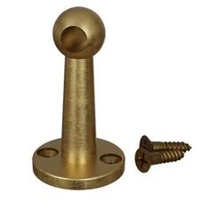 a brass plated metal object with screws