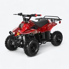 Spider red Coolster ATV with rugged design Mini Jeep, Family Outings, Drum Brake, Family Outing, Go Kart, Great Outdoors, The Great Outdoors, Quad, Color Options