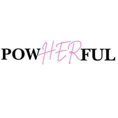 the word power full written in pink ink