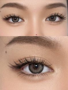 Eyelashes Eyelash For Small Eyes, Nature Eyelash Extensions, Eyelash Extension Natural Look, Eyelash Extensions Makeup Look, Wispy Lashes Asian Eyes, Asian Double Eyelid, Manga Cat Eye Lashes, Eye Extensions, Eyelashes Natural Look